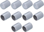uxcell 10pcs Rubber End Caps 15mm ID Vinyl Round End Cap Cover Screw Thread Protectors, Grey