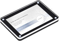 5 Pack Acrylic Label Holder Price Tag Displays Sign Holder with 3M Tape Adhesive Wall Mount Sign Stand (Black 120*80mm/4.72*3.15 inches)