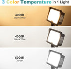 kadision 55W LED Flood Light with Dusk-to-Dawn Photocell, 3000K/4000K/5000K Selectable, 120V 6600lm IP65 Waterproof Knuckle Mount Outdoor Security Lights, ETL Listed, 2-Pack