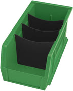 Akro-Mils 30230 AkroBins Plastic Storage Bins, Space-Saving Stackable Bins for Garage, Pantry, Craft Organization, 11-Inch x 5-Inch x 5-Inch, Green, 12-Pack