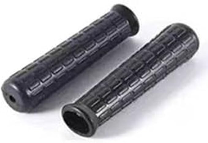 Rubber Wheelbarrow Handle Grips for 8-42mm Round Tubes, Non-Slip Replacement Wheelbarrow Handles, Garden Cart Handle Covers, 2-Pack Black Anti-Skid Shock Absorption(114 x 8mm)