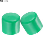 uxcell 10pcs Rubber End Caps 45mm(1 3/4") ID Vinyl Round End Cap Cover Screw Thread Protectors Dark Green