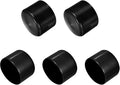 uxcell 5pcs Rubber End Caps 2 3/16"(56mm) ID Vinyl PVC Round Tube Bolt Cap Cover Screw Thread Protectors Black