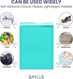 Teal 12.5x19.5 Inch Large Poly Bubble Mailers #6 | Padded Envelopes with Self Seal | Air Lined Cushioned Bubble Mailer | Usable Size 12.5x15 | 100 Pack Bulk | Lightweight shipping Bags