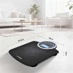 EILISON Highly Advance 2-in-1 Digital & Analog Weighing Scale for Body Weight-400lbs, 4 High Precison GX Sensor Accurate, Thick Tempered Glass, Extra Large Display (red) (New Black)