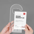 2 Pack Label Holder Price Tag Displays Sign Holder Data Card Holder Ads Display Stand for Retail Store Clothing Price Tag (L (A5) 148*210mm/5.83*8.27inches)