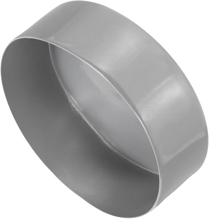 uxcell 4pcs Rubber End Caps 5 15/16"(150mm) ID Vinyl Round End Cap Cover Screw Thread Protectors Dark Grey, 50mm Height