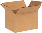 Secure Seal - 6x4x4 Pack of 50 Corrugated Cardboard Packing Shipping Mailing Moving Carton Boxes