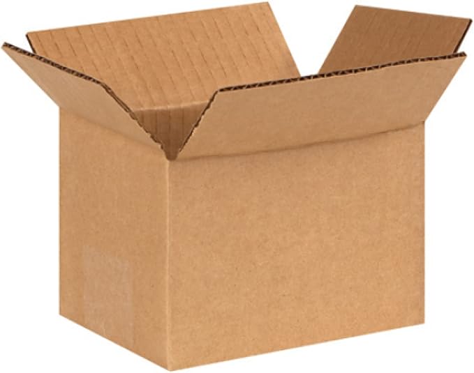 Secure Seal - 6x4x4 Pack of 25 Corrugated Cardboard Packing Shipping Mailing Moving Carton Boxes