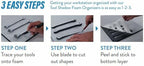 5S TOOL BOX SHADOW FOAM ORGANIZERS (2 COLOR) CUSTOM SIZE ROLL (48" x 108", Blue Top/Yellow Bottom)