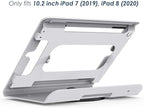 Tablet Stand for Desk Compatible with 10.2" iPad 7 8 9, All Metal, 360 Swivel Base, Anti Theft Tablet Retail Stand - BSC102WT