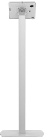 CTA Digital Thin Tall Floor Stand Standing 360 Degree Kiosk Display Tablet Holder with Charger Access & Lock for iPad 11 (A16)-Pro 11-inch M4 Air 11-inch M3- iPad 10th Gen - Galaxy Tab & More Tablets