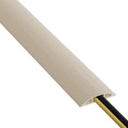 D-Line 6ft Floor Cord Cover, Cable Protector, Hide Extension Cords, Protect Cords, Prevent Cable Trips, Heavy Duty Cord Hider - Cable Cavity = 0.63" (W) x 0.31" (H) - Beige