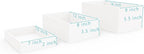 Buffet Risers, Food Risers for Buffet Table, Display Stand Shelf for Catering Dessert Collectibles Jewelry Figures Show, White Acrylic Cube Display Nesting Risers with Hollow Bottoms, Cuboid,