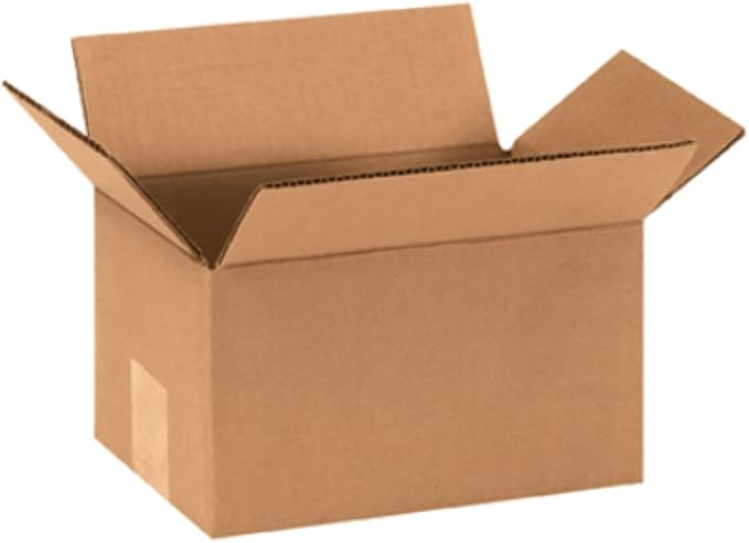 Secure Seal - 8x6x5 Pack of 100 Corrugated Cardboard Packing Shipping Mailing Moving Carton Boxes