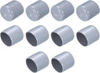 uxcell 10pcs Rubber End Caps 25mm(1") ID Vinyl Round End Cap Cover Screw Thread Protectors Grey