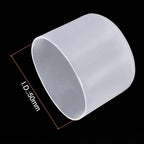 uxcell 10pcs Rubber End Caps 50mm(2") ID Vinyl Round End Cap Cover Screw Thread Protectors Clear