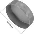 uxcell 4pcs Rubber End Caps 180mm ID Vinyl Round End Cap Cover Screw Thread Protectors Light Gray, 50mm Height