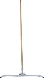 MARSHALLTOWN Asphalt Squeegee, 24 Inch Neoprene Curved Blade, 60 Inch Wood Handle, Spread Sealer Over Asphalt, Reversible, RED700247