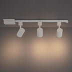 Amped Collection 3-Light 48in Field Cuttable LED Track Lighting Kit with 3 LED 3000K Warm White Track Heads, 4ft Track, End Caps, Floating Feed in White Finish