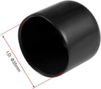 uxcell 5pcs Rubber End Caps 35mm ID Vinyl Round Tube Bolt Cap Cover Screw Thread Protectors Black