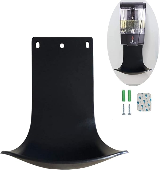 Drip Tray for Wall Mounted Soap Dispenser, Prevent Dripping and Spraying, Dispenser Stand, Black