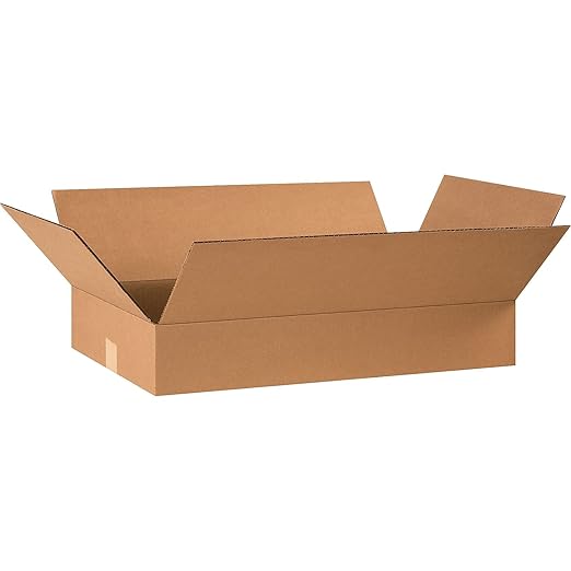 AVIDITI Shipping Boxes Flat 24"L x 14"W x 4"H, 25-Pack | Corrugated Cardboard Box for Packing, Moving and Storage