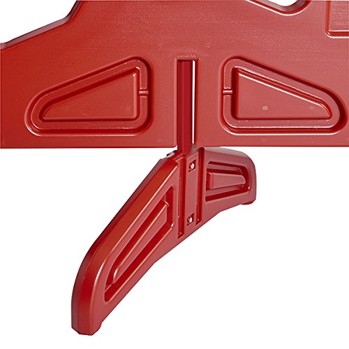 Billboard Barricade 42x96 Plastic Pedestrian Barricade- Silver