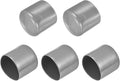 uxcell 5pcs Rubber End Caps Protective Caps 45mm ID Vinyl PVC Round Tube Bolt Cap Cover Screw Thread Protectors Light Gray
