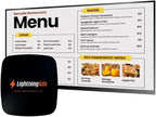 Digital Signage Player for Restaurants – No Subscription Needed, Includes Free Upload & Menu Scheduler, Unlock Affordable Premium Tools: Template Builder & AI Enhancer