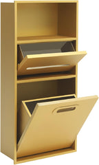 Stainless Steel Shower Niche for Trash Can Stainless Recessed Storage Cabinet Gold 26 * 11.8 No Tile Needed Wall Niche Recessed Toilet Paper Holder for Kitchen Living Room Bedroom Hotel