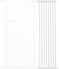 Lumizone Extra Tall Cat Gate Extension Kit 55.12" High Pressure Mounted 2025 New 16.73" Extra Wide 1.37" Gap No Drilling Tall Pet Gate for Dogs (White, 55.12" H x 16.73" W, Extension)