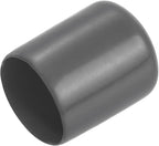 uxcell 20pcs Rubber End Caps 20mm ID Vinyl PVC Round Tube Bolt Cap Cover Screw Thread Protectors Dark Grey