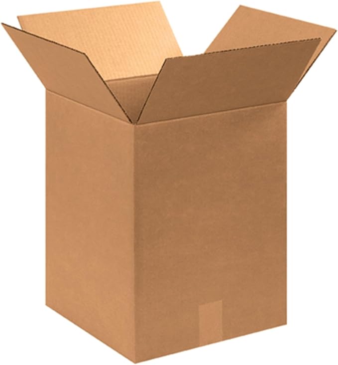 Secure Seal - 9x9x13 Pack of 100 Corrugated Cardboard Packing Shipping Mailing Moving Carton Boxes