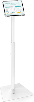 AboveTEK Security iPad Kiosk Floor Stand, Anti-Theft POS Tablet Stands for Retail Business, Height Adjustable Tablet Floor Stand, 360° Swivel Universal Locking Holder Fits 9.7"-13" iPads/iPad Pro/Air