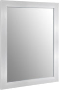 Ruomeng Wall Mirror Rectangle Decorative Mirror 12" x 16" for Entryway, Bedroom, Living Room, Nickel