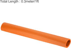 uxcell Foam Tubing for Handle Grip Support,28mm(1 1/8") ID 38mm(1 1/2") OD 0.3 Meter/1ft Length Orange
