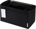 ZTUJO Purse Organizer Insert For Handbags, Silky Touching Bag Organizer Insert With Bottle Holder, Perfect for Speedy, Neverfull, Tote,ONTHEGO,Artsy,Handbag and More (Slender Large, Silky Black)