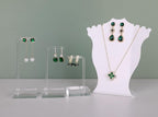 GemeShou 3pcs clear earring stand jewelry display for show, acrylic earring holder hanger for women, small earring jewelry display for selling Photo【Acrylic Earring L Stand-3pcs 】
