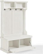 Pemberly Row Hall Tree in Distressed White