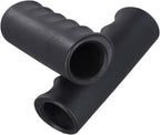 2Pcs Wheelbarrow Handle Covers 22-30mm Rubber Grip Sleeves Non Slip Garden Cart Handles Shock Absorption Black(118 x 29mm)
