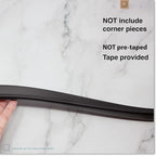 Roving Cove Slim-Fit Edge Protector for Baby Proofing (9ft Small Edge Only), Soft Rubber Foam Furniture Edge Bumper Guard, Desk Edge Cushion, 3M Adhesive, Onyx Black
