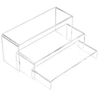 NIUBEE Acrylic Display Riser, 3 Pcs 9" Large Acrylic Risers, Clear Rectangular Stands for Candy Dessert Cupcakes, Collectibles Display Stands Shelf for Display for Funko POP Figures