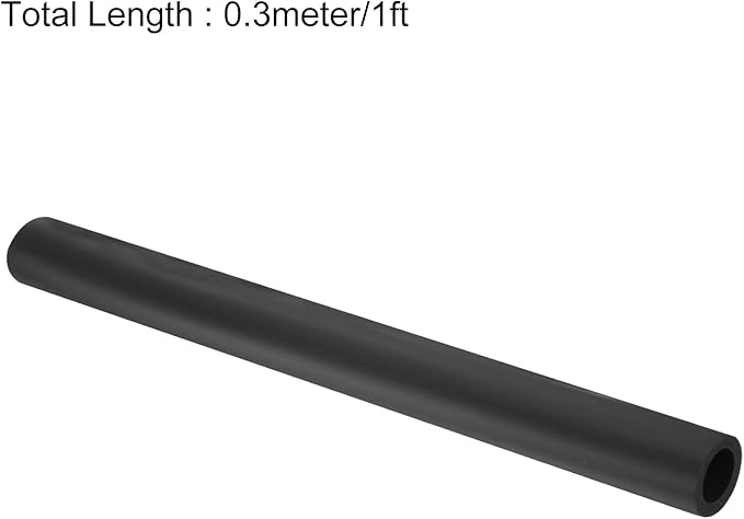 uxcell Foam Tubing for Handle Grip Support,20mm ID 30mm(1 3/16") OD 0.3 Meter/1ft Length Black