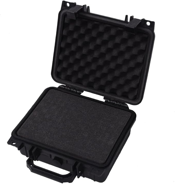 PP Portable Flight Case, Lockable Tool Box for Transportation Travelling, Protective Equipment Case, 10.6"x9.7"x4.9", -288