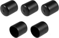 uxcell 5pcs Rubber End Caps 29mm ID Vinyl Round Tube Bolt Cap Cover Screw Thread Protectors Black