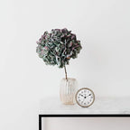 Presentime & Co 4" Vintage Tabletop Alarm Mantel Clock, Desk and Shelf Clock, Silent no Ticking, Rustic Grey Oak and Antique Gold Finish. Tabletop Décor, Home Décor, Farmhouse Décor.