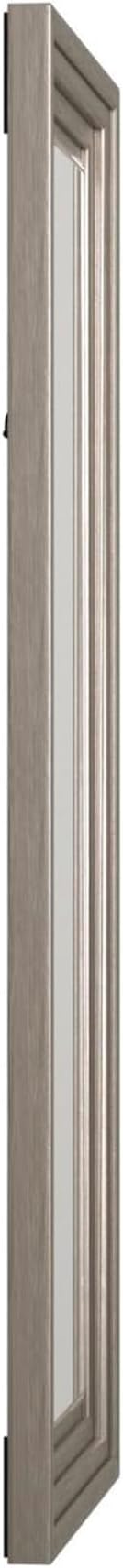 Howard Elliott Bright Silver Leaf Tall Delano Mirror, Large Self Standing Full Length Rectangular Mirror with Stepped Levels, 34 x 82 Inch
