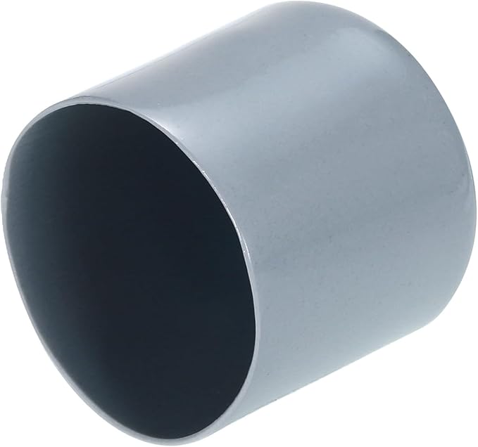 uxcell 4pcs Rubber End Caps 42mm ID Vinyl Round Tube Bolt Cap Cover Screw Thread Protectors Grey, 40mm Height