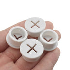 HAHIYO 4Pcs 0.8Inch/20mm White Flexible Rubber Desk Grommet Wire Grommet Cable Management Cord Hole Cover Desk Wire Hole Insert Wire Organizer for Computer Office Home School Equipment Systems